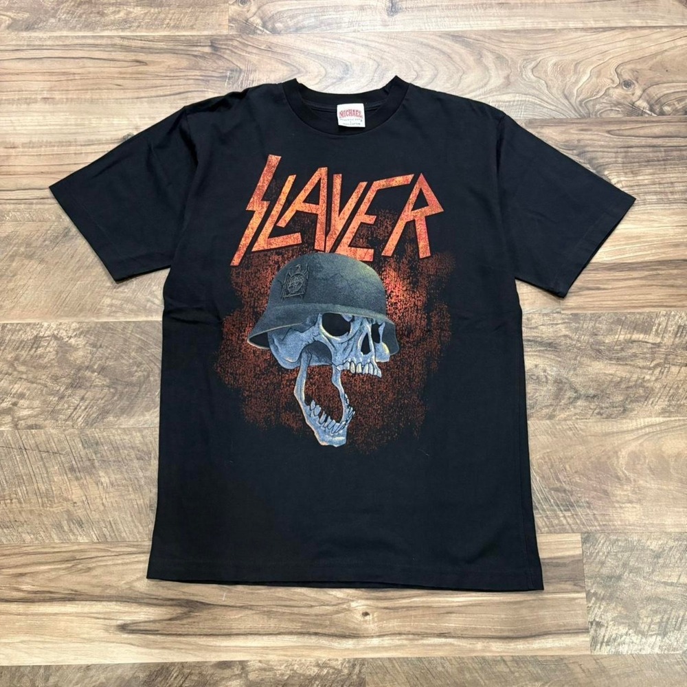 Vintage Y2K Slayer Helmitt Heavy Metal Tee 2000s